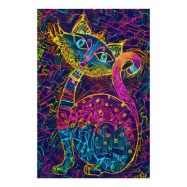 Cat 7 - Lucky no 7 Foto Afdruk