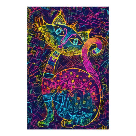 Cat 7 - Lucky no 7 Foto Afdruk (Voorkant)