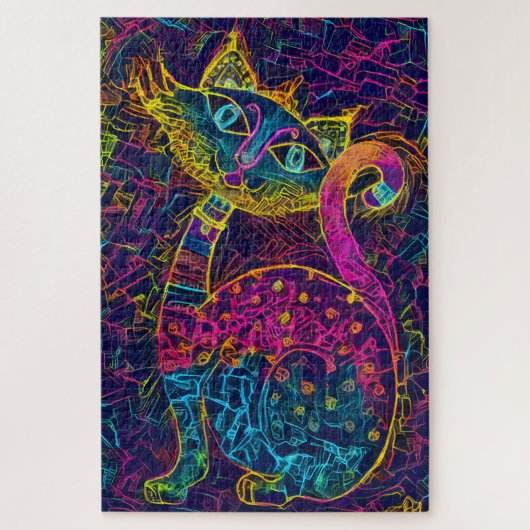 Cat 7 - Lucky no 7 Legpuzzel (Verticaal)