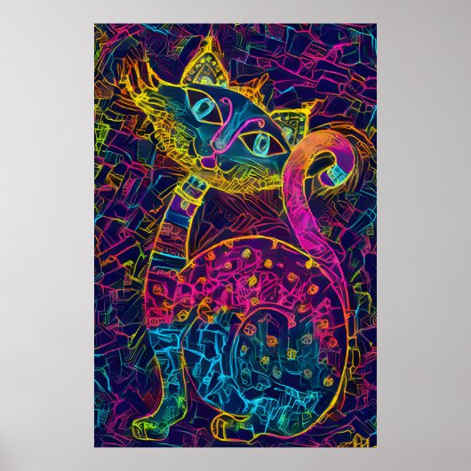 Cat 7 - Lucky no 7 Poster (Voorkant)
