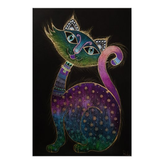 Cat 7 - Lucky no 7 Poster (Voorkant)
