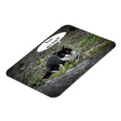 Cat aangepaste tekst fotomagneet magneet (Linkerzijde)