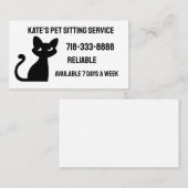 CAT AANGEPASTE VISITEKAARTJES (Voorkant / Achterkant)