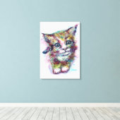 Cat abstract Fantasy Canvas Afdruk (Insitu (Houten vloer))