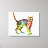 Cat abstract Fantasy Canvas Afdruk (Voorkant)