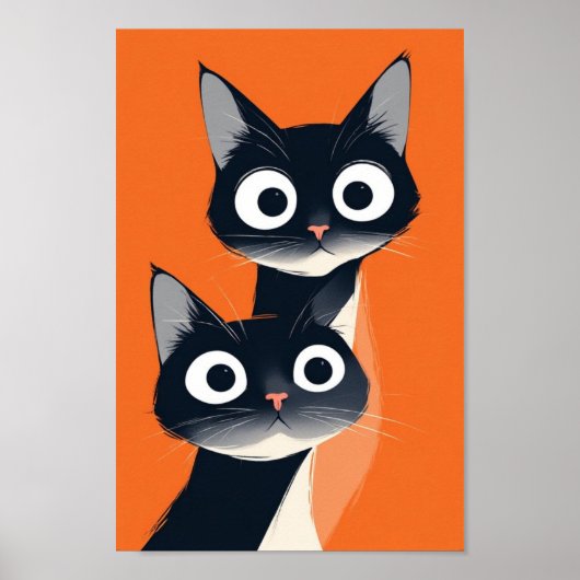 CAT abstracte kunst Poster (Voorkant)