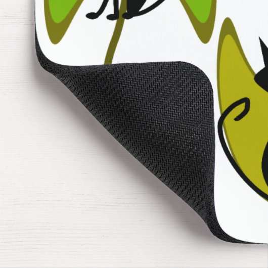CAT ABSTRACTE mousepad Muismat (Hoek)