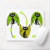 CAT ABSTRACTE mousepad Muismat (Met muis)