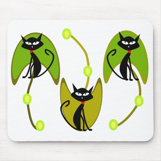 CAT ABSTRACTE mousepad Muismat (Voorkant)