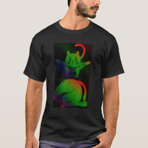 Cat Acrobat-bewegingen afspelen Cool Cat Mam Cat T-shirt