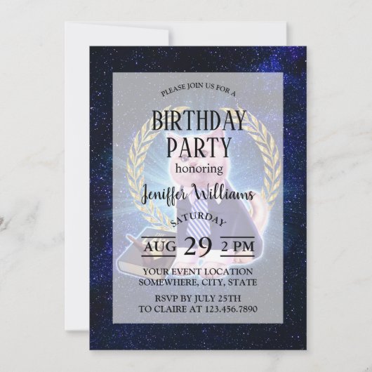 Cat advocate in de ruimte kaart (Voorkant)