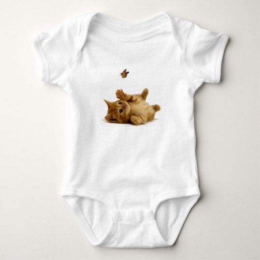 Cat afbeelding voor Baby Creeper Romper (Voorkant)