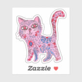 Cat Alebrije Sketch Sticker (Vel)
