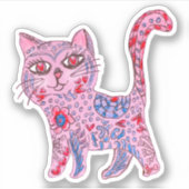 Cat Alebrije Sketch Sticker (Voorkant)