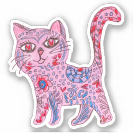 Cat Alebrije Sketch Sticker