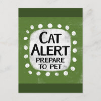 Cat Alert-Briefkaart