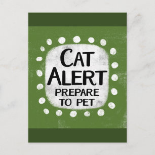 Cat Alert-Briefkaart Briefkaart
