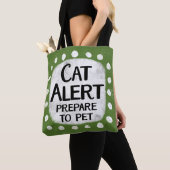 Cat Alert-Canvas tas (Dichtbij)
