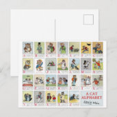 Cat Alphabet, Louis Wain Briefkaart (Voorkant / Achterkant)