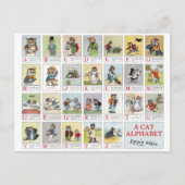 Cat Alphabet, Louis Wain Briefkaart (Voorkant)