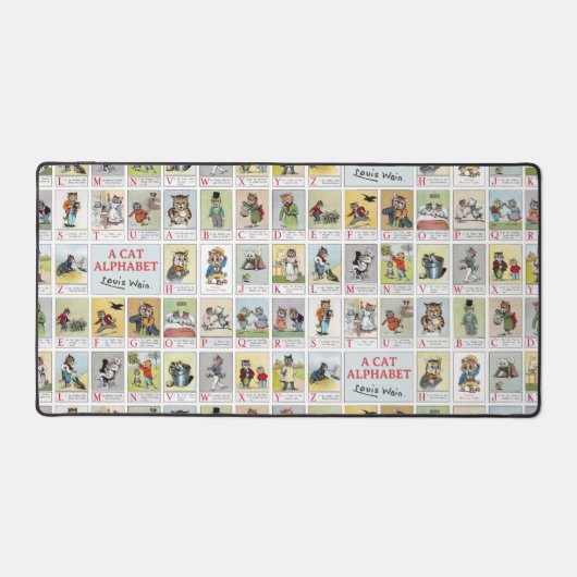 Cat Alphabet, Louis Wain Bureaumat (Voorkant)