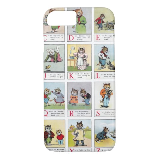 Cat Alphabet, Louis Wain Case-Mate iPhone Case (Achterkant)