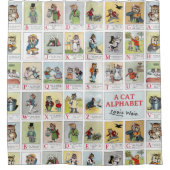 Cat Alphabet, Louis Wain Douchegordijn (Voorkant)