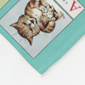 Cat Alphabet, Louis Wain Fleece Deken (Hoek)