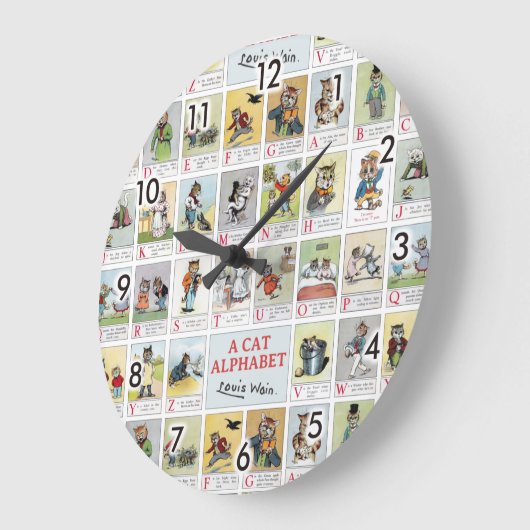 Cat Alphabet, Louis Wain Grote Klok (Hoek)
