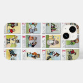Cat Alphabet, Louis Wain Hoesje-Mate iPhone Case (Achterkant (horizontaal))