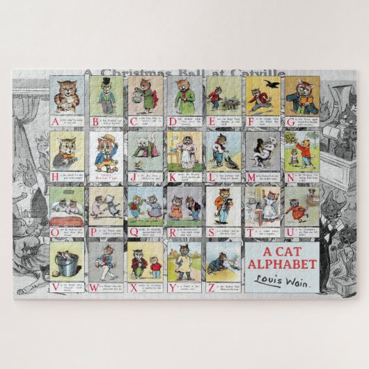 Cat Alphabet, Louis Wain Legpuzzel (Horizontaal)
