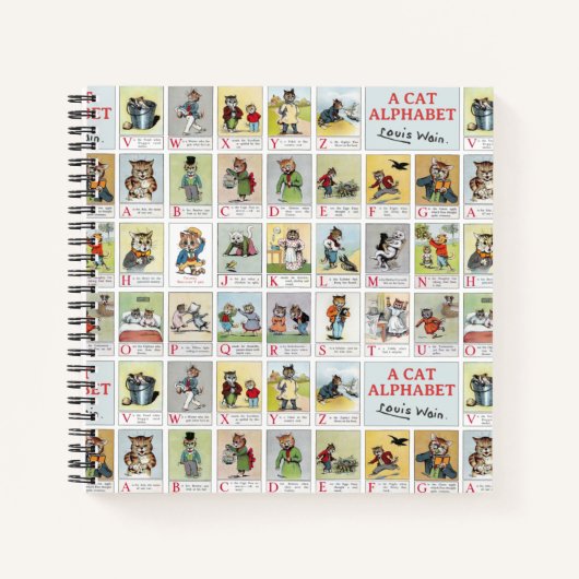 Cat Alphabet, Louis Wain Notitieboek (Voorkant)