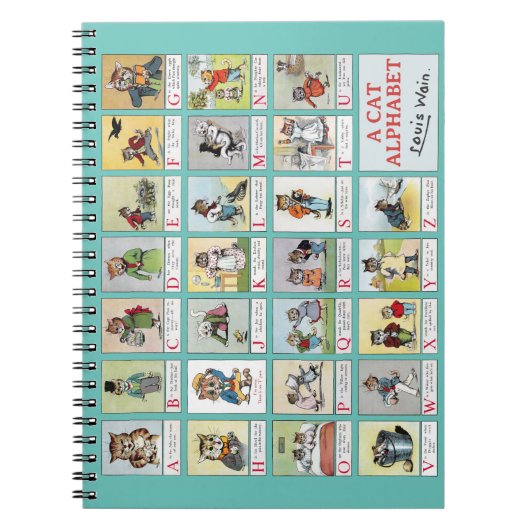 Cat Alphabet, Louis Wain Notitieboek (Voorkant)