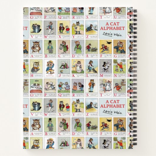 Cat Alphabet, Louis Wain Notitieboek (Achterkant)