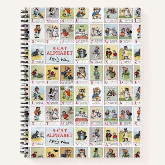 Cat Alphabet, Louis Wain Notitieboek (Voorkant)