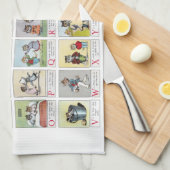 Cat Alphabet, Louis Wain Theedoek (Quarter Fold)