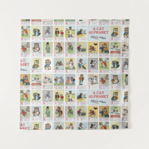 Cat Alphabet, Louis Wain Wandkleed