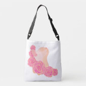 Cat among roses crossbody tas (Achterkant)