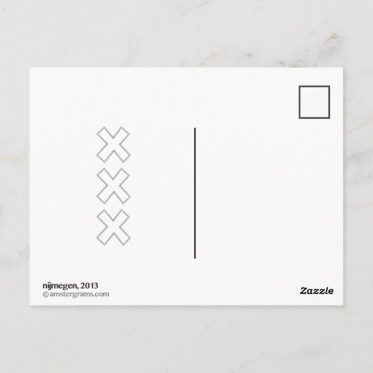 Cat Amsterdam Briefkaart (Achterkant)