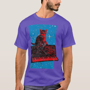 Cat  Analoge Synthesizer Synth Nerd Gear T-shirt