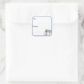 Cat and a Menorah Sticker (Tas)