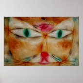 Cat and Bird, Paul Klee, Poster (Voorkant)