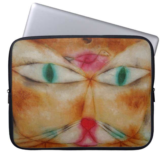 Cat and Bird voor laptops Laptop Sleeve (Voorkant)
