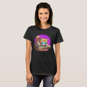 Cat  and Bookworm Book  Books and Cat fans T-shirt (Voorkant volledig)