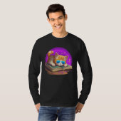 Cat  and Bookworm Book  Books and Cat fans T-shirt (Voorkant volledig)