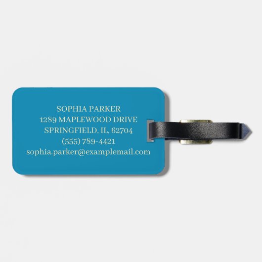 Cat and Cloud Bagagelabel (Achterkant horizontaal)