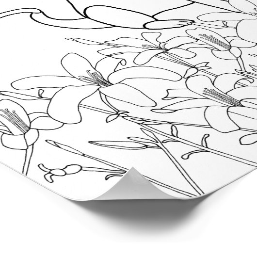 Cat and Dog beroemd gemaakt door Lily Flowers, Out Poster (Hoek)