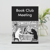 Cat and Dog Book Club Kaart (Staand voorkant)