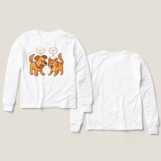 Cat and dog conflict (Voorkant /achterkant)