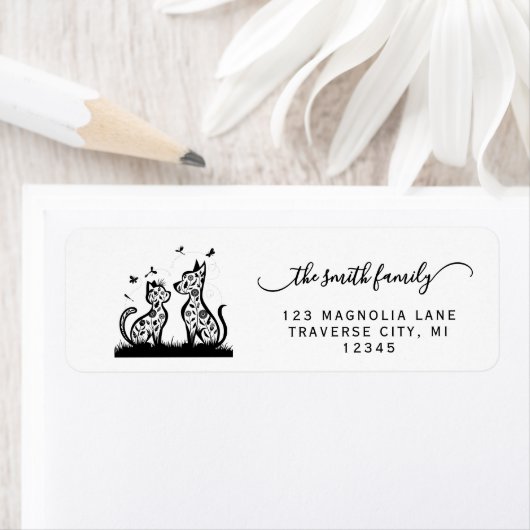Cat and dog return address labels (Insitu)